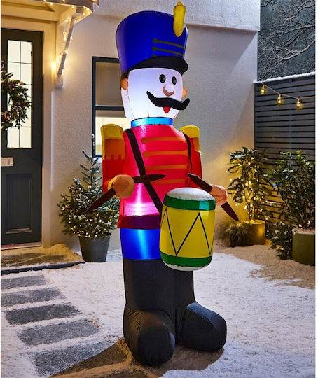 Inflatable Plastic Christmas Nutcracker Multicolour