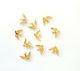 Metallic Decorative Gold Swallows 5 Pieces