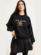 Women's Blouse Cotton Black
