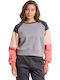 Women's Sports Long Sleeve Crop Top Steel