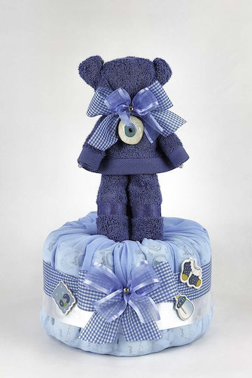 Dama Koupa Χειροποίητο Diaper Cake από Ξύλο για Αγόρι