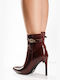 Stiefeletten Damen Burgundisch