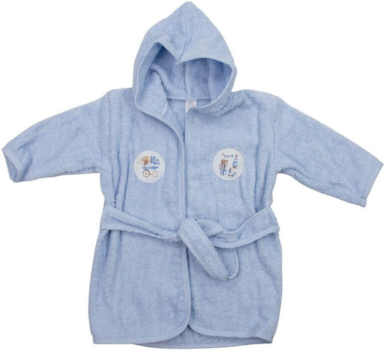 Iggy Kids Hooded Bathrobe Sky Blue