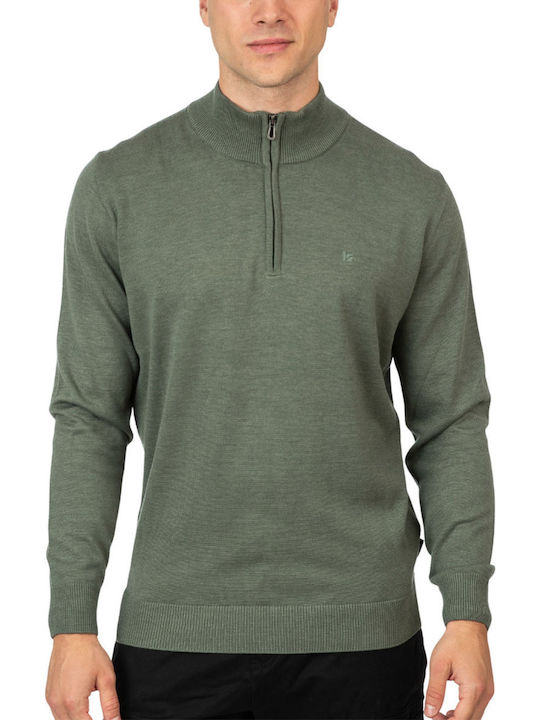 Rebase Пуловер С Дълъг Ръкав Moss Green