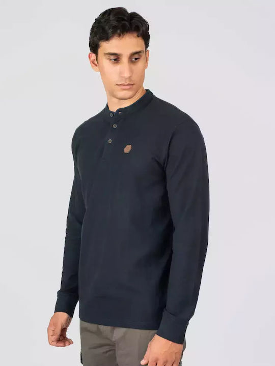 Double Polo Μπλούζα Μακρυμάνικη Navy