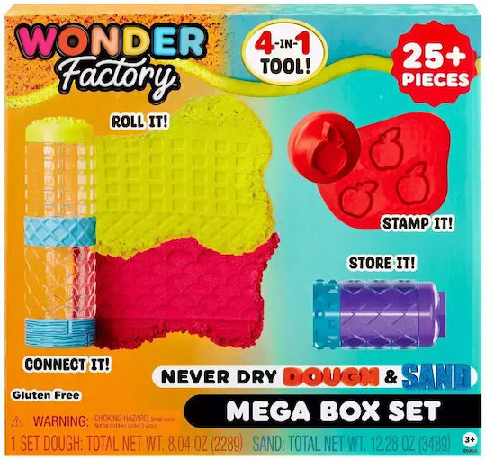 Mga Wonder Factory Nisip și Plasticină Never Dry Set Mega Casetă 595298