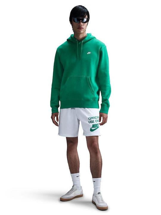 Nike Club Sweatshirt with Hood Green