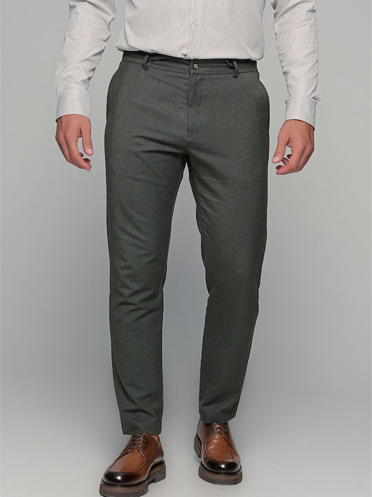 Ben Tailor Pantaloni Elastic cu Croială Slim Khaki