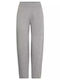 Women's Fabric Trousers Grey Melange