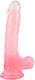 Chisa Novelties Realistic Dildo With Scrotum And Suction Cup Pink