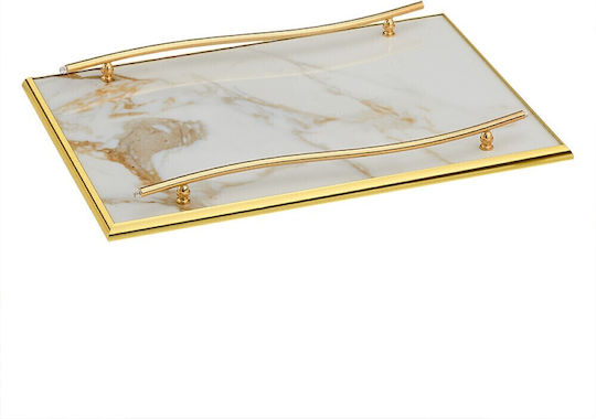 Wedding Tray made of Metal Gold 1pcs
