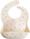 Mushie Waterproof Silicone Baby Bib with Button & Pocket Multicolour