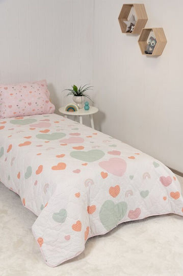 Naf Naf Подредба Детско Юрганче Единично с Калъфка White Pink 160x240cm 520801367135