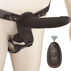 Smd Twix Banger Double Strap-on Dildo Remote Adjustable Harness Anal & G-spot Stimulation & Multi-speed Vibrations Black