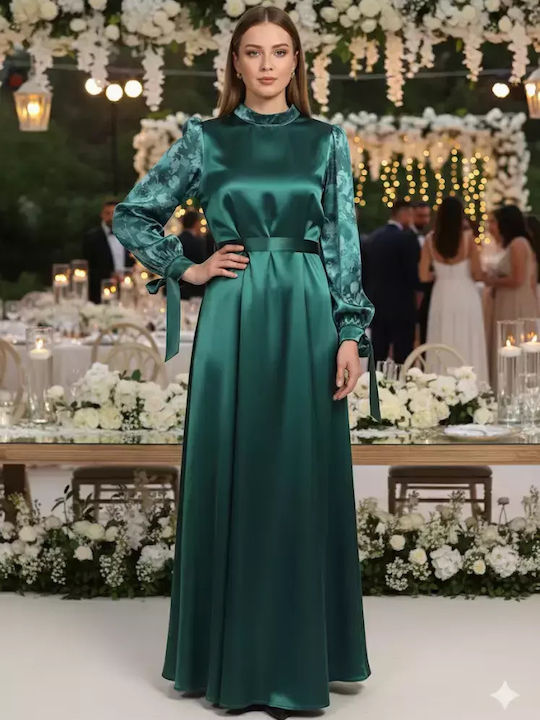 MISS ROSSA Σατέν Φόρεμα Γάμου - Βάπτισης Μπλε MISS ROSSA Σατέν Φόρεμα Γάμου - Βάπτισης Μπλε