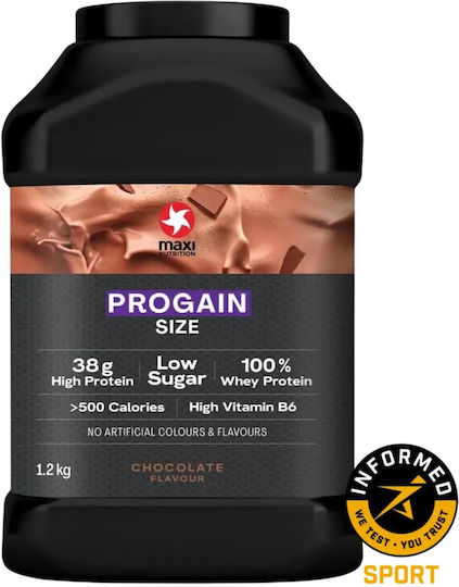 MaxiNutrition Progain Size Протеин Суроватъчен Без Глутен с Вкус Шоколад 1.2kg