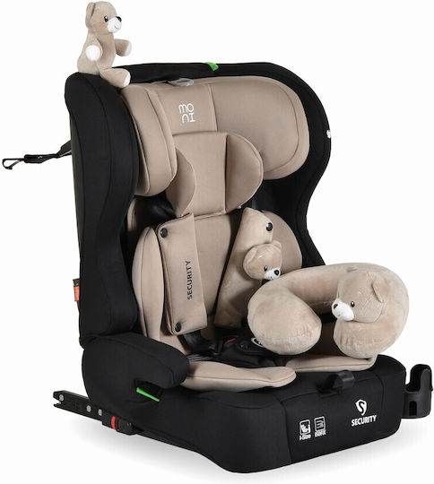 Moni Security Baby Car Seat i-Size with Isofix Cool Beige 9-36 kg