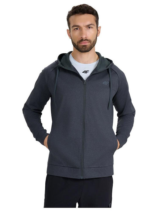 4F Functional Cardigan pentru Bărbați cu Glugă Gri