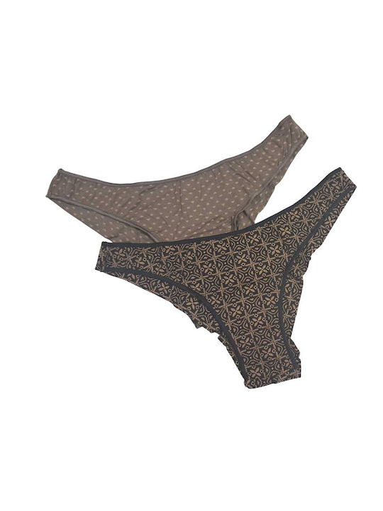 Walk Damen Slip 2Pack Multicolour