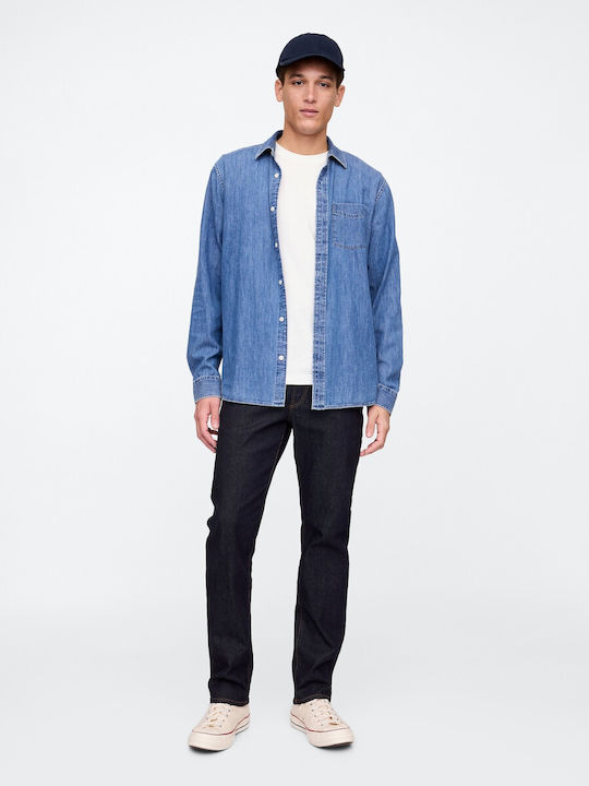 Men's Jeans Pants Elastic Indigo