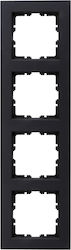 Hk07 Πλαισιο Τετραπλο Ανθρακι 1-k402815000