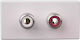 Kontakt-simon Audio Socket K45/2 2xrca Cinch Pure White K101b/9