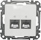 Schneider Electric General Component 2xRJ45 6STP White Sedna Des