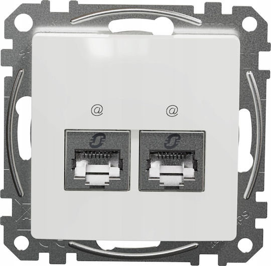 Schneider Electric General Component 2xRJ45 6STP White Sedna Des