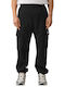 Pantaloni De Trening Cargo Cu Buzunar Și Elastic Negru