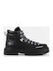Leder Schwarz Herrenstiefel