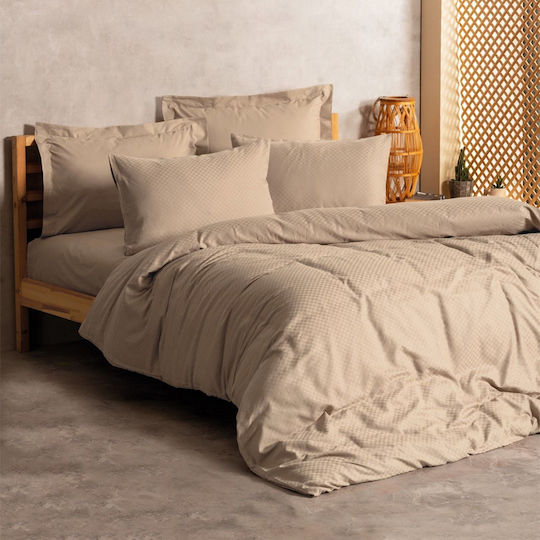 Cotton Box Σετ Διπλή 200x220cm Box 4 Mink