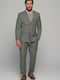 Oxford Men's Suit Slim Fit Khaki