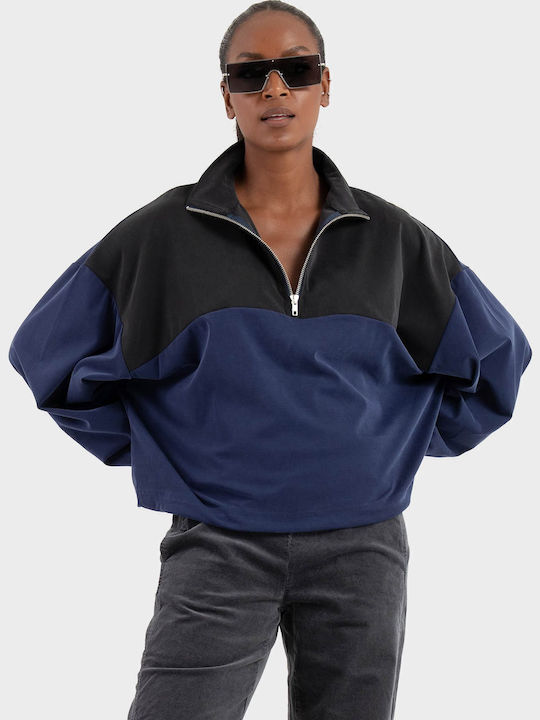 Blouse Γυναικεία Μπλούζα Μακρυμάνικη Blue