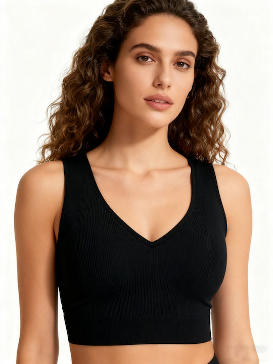 Katia Women's Bra with Removable Padding Black