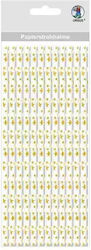 Papier-Strohhalme Ursus 217008 2-55 24 Stück Goldene Sterne 19,5x0,6 cm