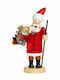 Dekorativer Weihnachtsmann Rot aus Holz 21cm Decorative Figurine Sikora