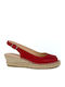 Damenplattformen Rot
