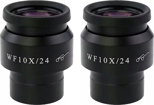 Wf10x/24 30mm – Set 2 Wide-angle Microscope Eyepieces 24 Mm Field View Diopter Adjustment Stereoscopic Microscopes