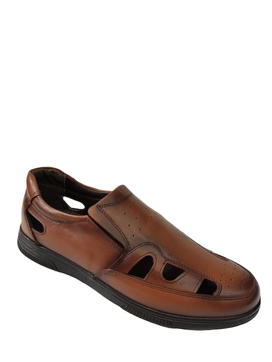 Torino Shoes Leder Herren Freizeitschuhe Anatomisch Tabac Braun