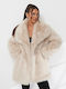Women's Long Fur White