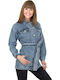 Jachetă de femei din denim Blue