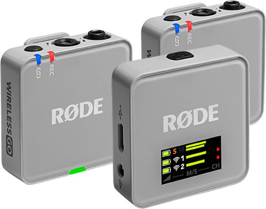 Rode Wireless GO 3RD GEN Set Wireless Microphone Clip On Journalistic in Gray Color