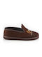 Heel Enclosed Men's Slipper Brown