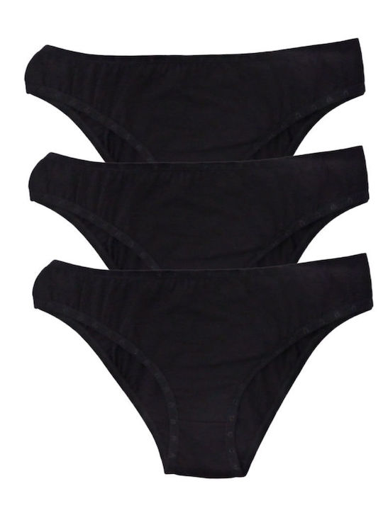 Γυναικεία Slip 3Pack Μαύρο