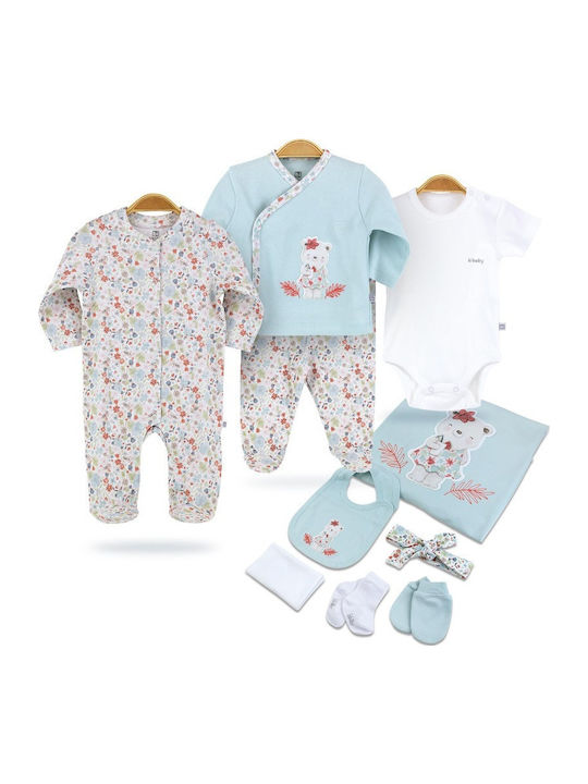 Bi Baby Baby Bodysuit Set Long-Sleeved Multicolour 10pcs