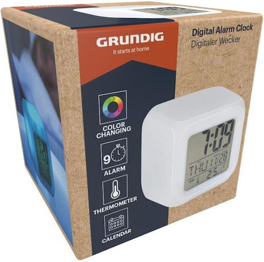 Grundig Дигитален Настолен Будилник Термометър Календар 34607 Grundig Grundig Дигитален Настолен Будилник Термометър Календар 34607 Grundig