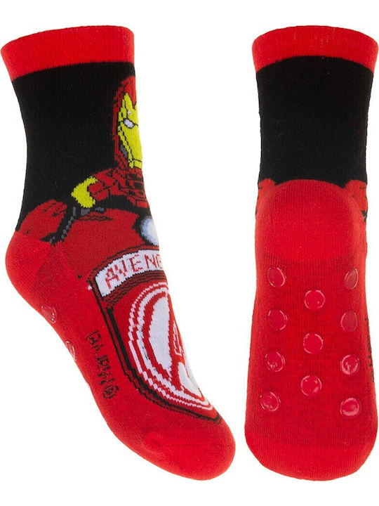 Marvel Kindersocken Rutschfest Red