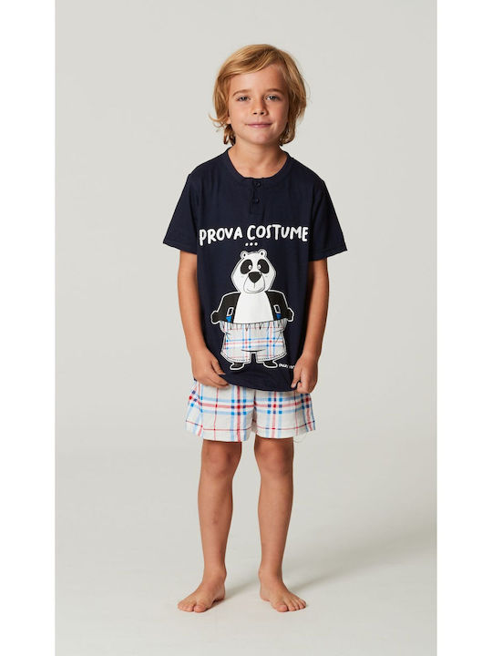 Crazy Farm Kids' Pajamas Royal Blue