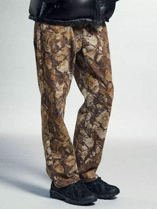 Pantaloni Bărbați Baggy Fence Camo Multi