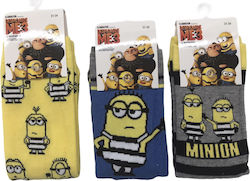 Minions Παιδικές Κάλτσες Πολύχρωμες 3 Ζευγάρια Minions Παιδικές Κάλτσες Πολύχρωμες 3 Ζευγάρια